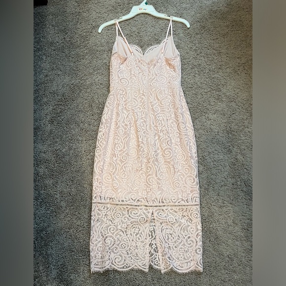 NWT express blush lace dress size xs - Picture 2 of 2